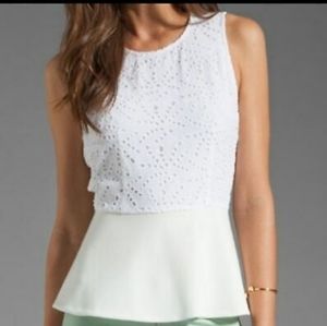 Rebecca Taylor Eyelet Peplum